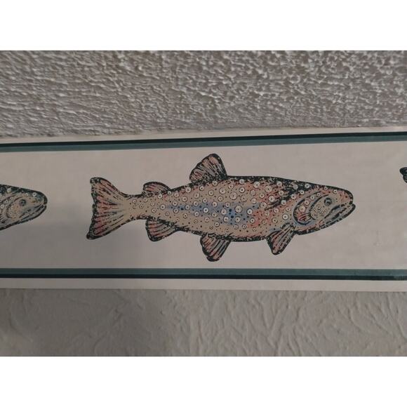 5" YORK Wall Border - Fish - Ocean - Nautical - Blue Green - 5 yds - Picture 3 of 7